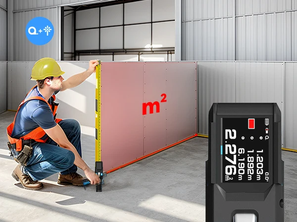 3-in-1 Laser Tape Measurement Distance Meter Device Digital Reading Distance Separation Tools Automatic Laser Range Finder