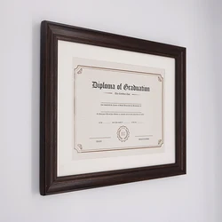 Wooden University Graduation Certificate&Diploma Frame for Diploma& Picture Wall display