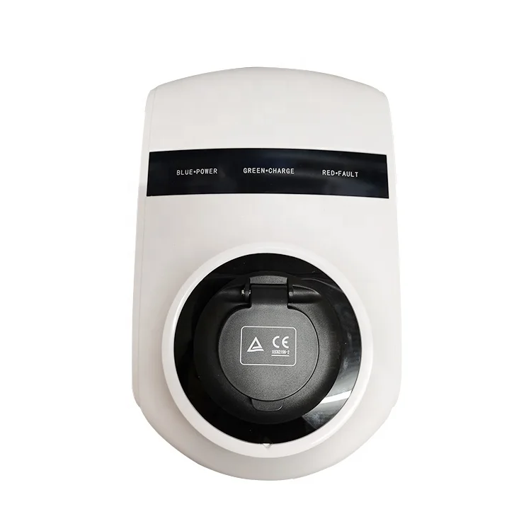Type 2 Socket Manufacture European 7.2KW Wallbox Home IP55 7KW EV Charger 1Phase IEC 62196-2 Electric Car EV Charging Station