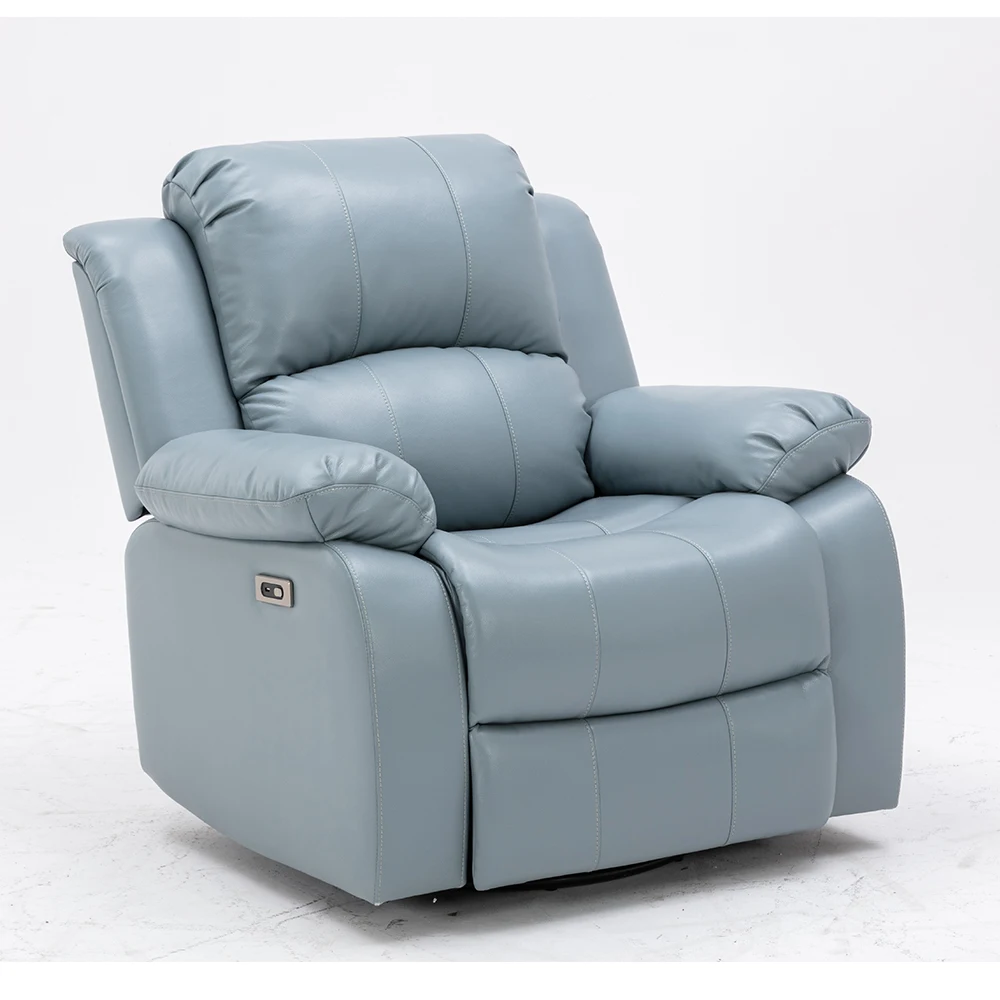 Cinema Theater Wholesale  Electric  Power  Recliner Sofa Chair With 360 Swivel  Rock