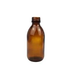 30ml 50ml 100ml Amber Energy Drink Bottle Syrup Glass Bottle with Aluminum Screw Cap