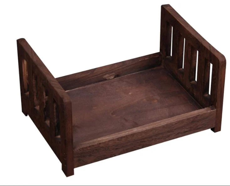 Newborn Photography Props DIY Newborn Photography Wrap Small Wooden Bed Newborn Props Bed Posing Baby Photography Props Cot Baby