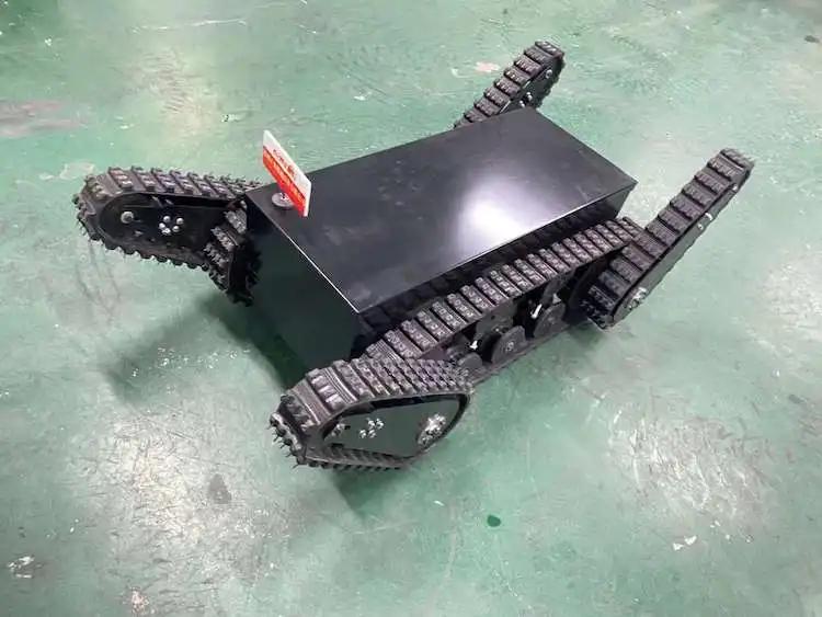 Undercarriage track Rubber crawler loading weight 50kgs/100KGS/200KG/300kgs or more Rubber Tracked Chassis Undercarriage