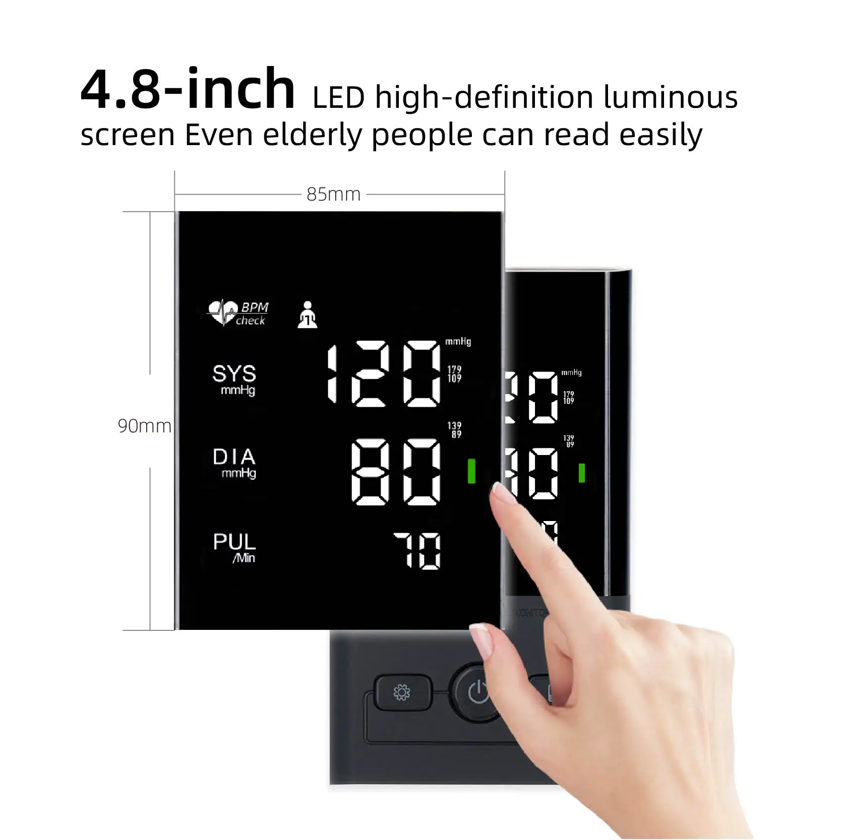 CE Approved Upper Arm Bp Monitor Electronic Sphygmomanometer Automatic Digital Tensiometer Bluetooth Blood Pressure Monitor