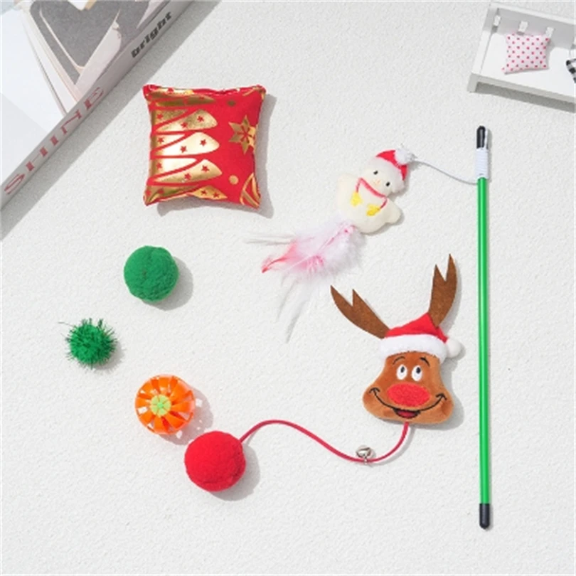 Interactive Playthings Pet Christmas Toys Christmas Cat Pet Toy Gift Box