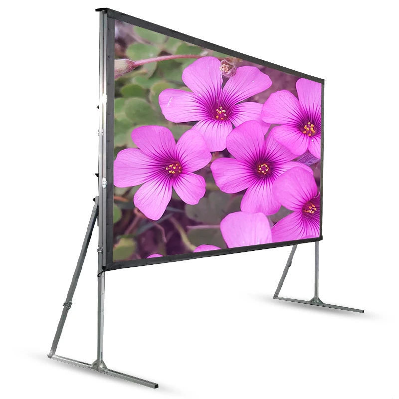 200inch Outdoor projector screen with stand  for outdoor movie projection screen