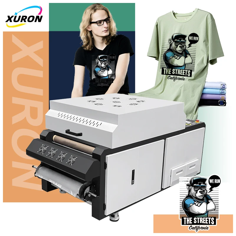 New Hot Product dtf Printing Customization T-shirt Bag Shoes Heat Transfer Dual hidden purifier dtf inkjet Printer