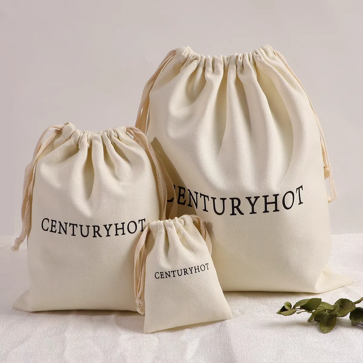 Custom Logo And Size 33x33cm cotton linen drawstring dust bag purse cotton dust bag