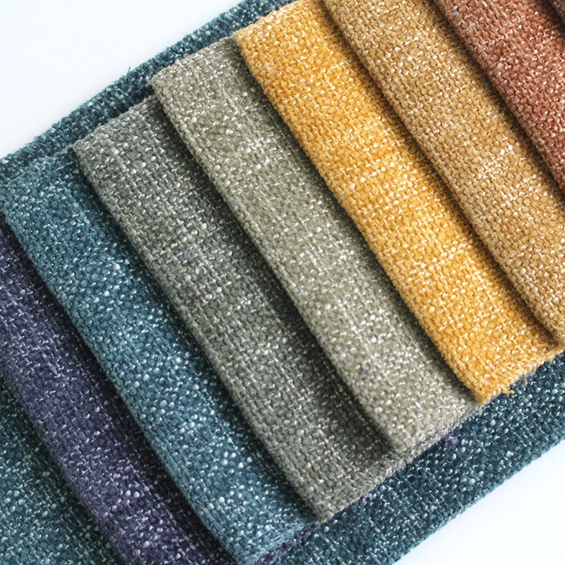 Latest Design Home Decor Fabric 100 Polyester Linen Sofa Fabric For Upholstery Furniture