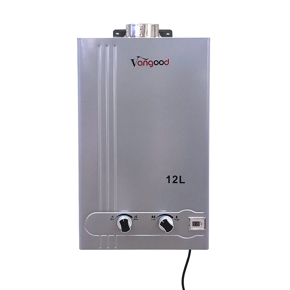 Factory Custom Stainless Steel Gas Water Heater Forced Exhaust Type 12L-24L With Pipe