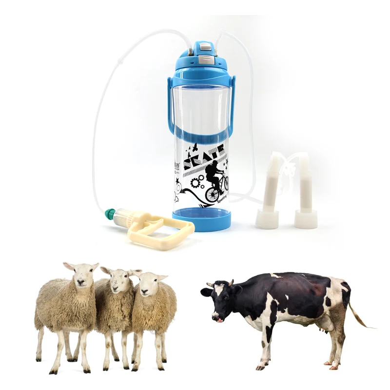 Portable Sheep And Cow Milking Machine 3L Cow And Sheep Milk Sucking Machine Plastic Cow And Sheep Manual Milking