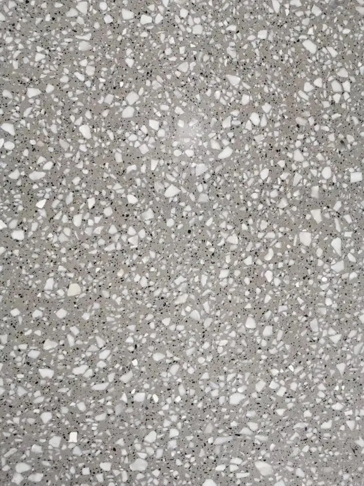 White black dots grey floor terrazzo tiles 30x30