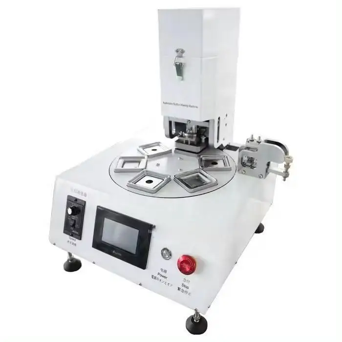 Factory Price High Efficiency Automatic Kit Badge Fridge Magnet Button Making Machine 50x50mm Button Maker