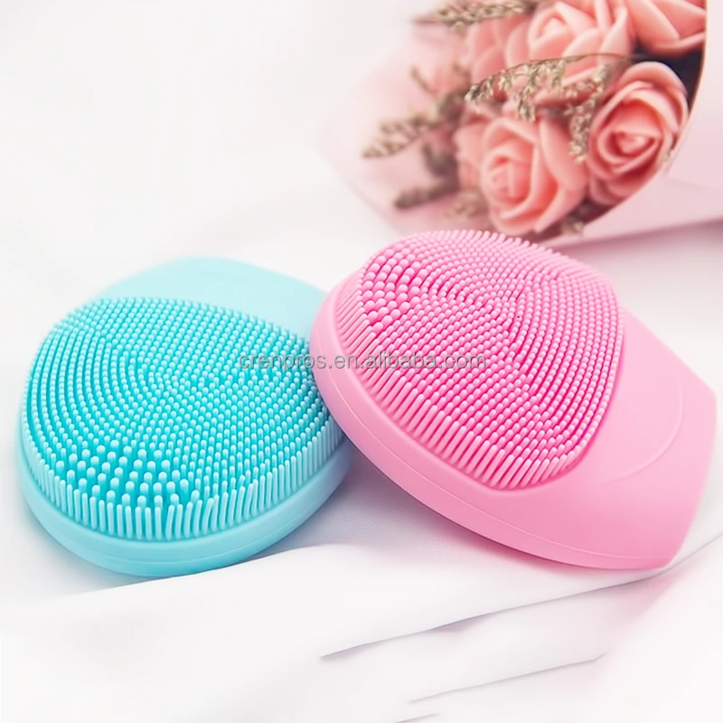 Electric Facial Massager Silicone Brush Cleaner Sonic Vibration Deep Cleaning Brush Face Cleanser