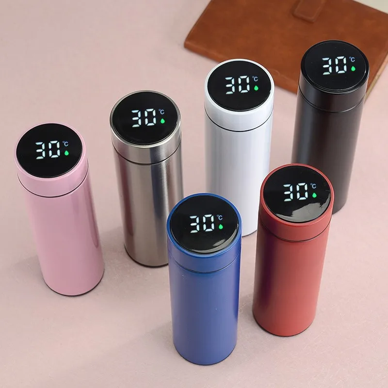 termo Smart LED Temperature Display Metal Insulation Water Bottles Stainless Steel Intelligent Vacuum Flask