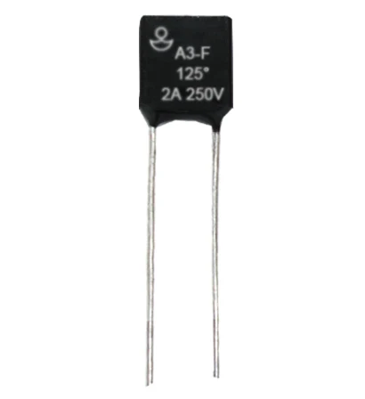 Fuses A3-F 2A 250V ceramic thermal Link cutoff fuse black model parallel terminals Thermal Fuse For Home Appliance