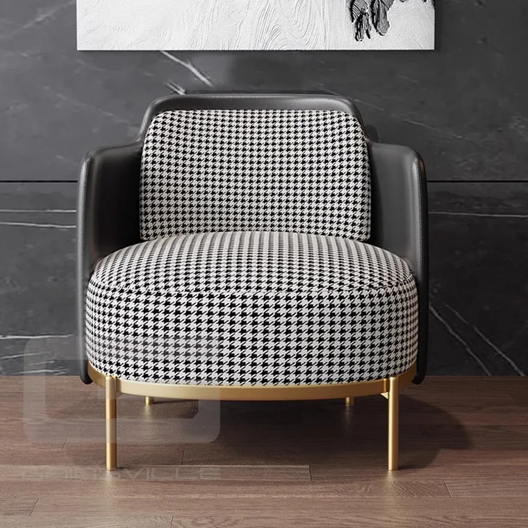 Modern Bauhaus Designer Leather Leisure Chair Comfort Single Seater Vintage Relaxing Chair