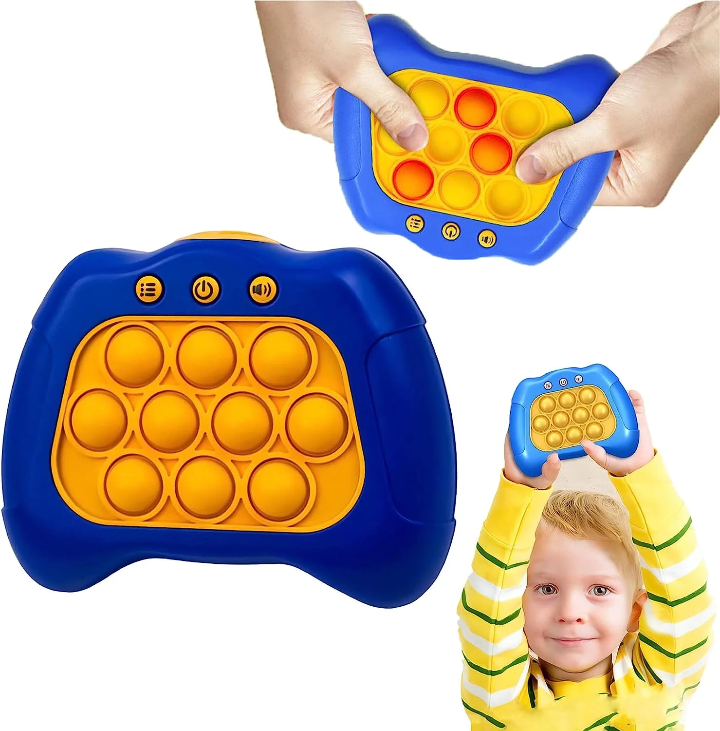 Decompression Breakthrough Puzzle Game Machine Electronic Pop Game Quick Push Game Console Series Push Pop Up Light Up Toys