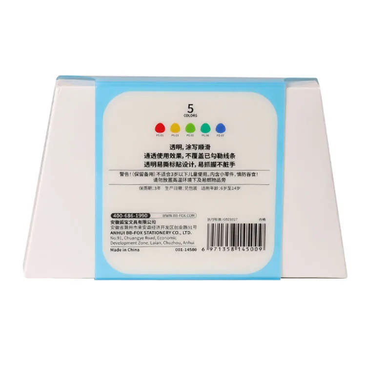 Good Quality Safe Non-toxic Clear Colorful Crayons Washable for Kids, Student, Painting