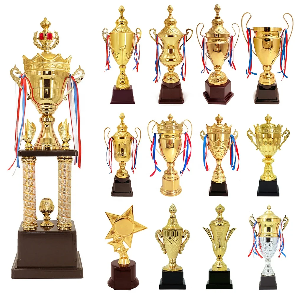 Yiwu Collection Professional Trophy World Supplier With Full Range Of Variety Metal Trophy World Award Wholesale Trophy World