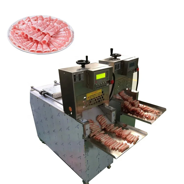 Multifunction Sausage Full Automatic Frozen Slicer Mutton Meat Slicing Machine