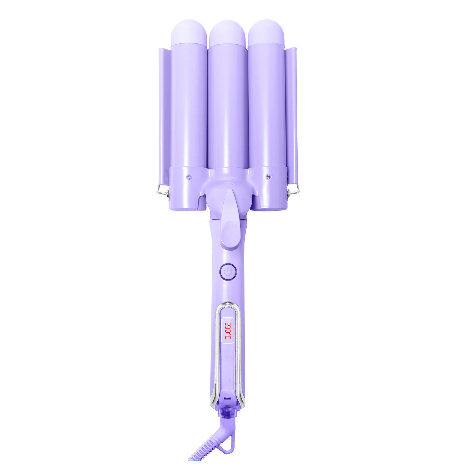 Home use new three barrel ceramic Ionic big wave curler automatic LCD curling iron with triple barrel hair waver hair curler