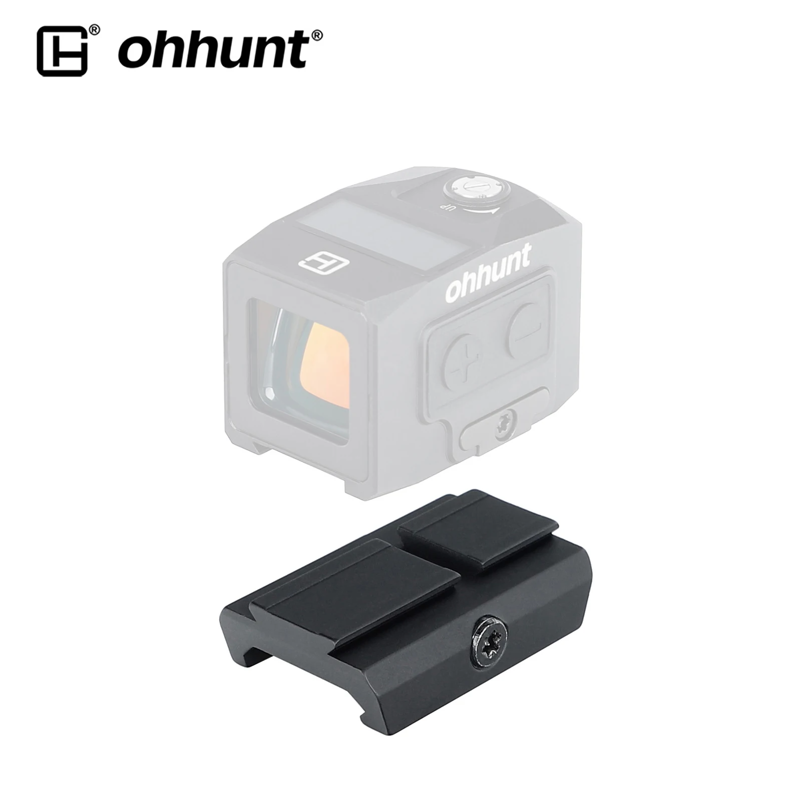 Ohhunt низкопрофильный 0 3 'Жесткий анодированный 20 мм базовый красный точечный оптический монтажный адаптер