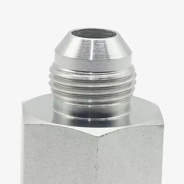 5JN Hydraulic Adapter Manufacturer Carbon/Stainless Steel JIC Male 74 Degree Cone and NPT Female Hydraulic  Pipe Fittings