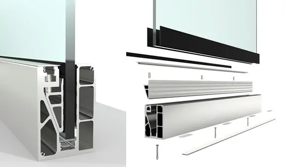 
Glass aluminum Channel Profile 
