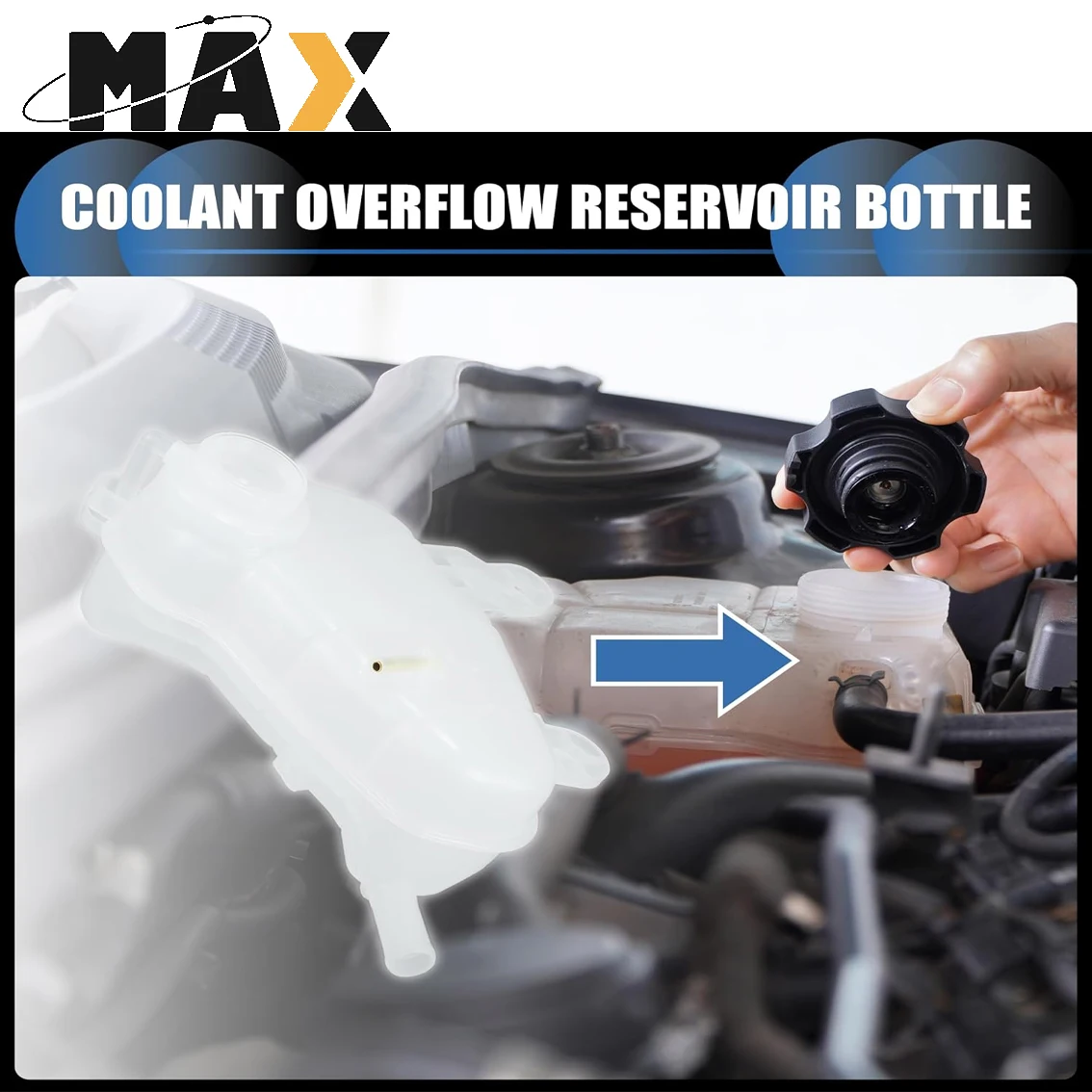Coolant Expansion Reservoir Overflow Tank For Mercedes BMW Audi Toyota Honda VW Nissan Dodge Ford Chevrolet Hyundai Kia Jeep
