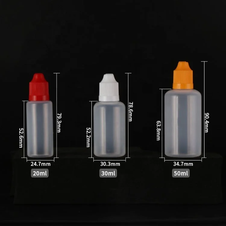 10ml PET Plastic liquid medicine eye dropper bottle with long thin tip