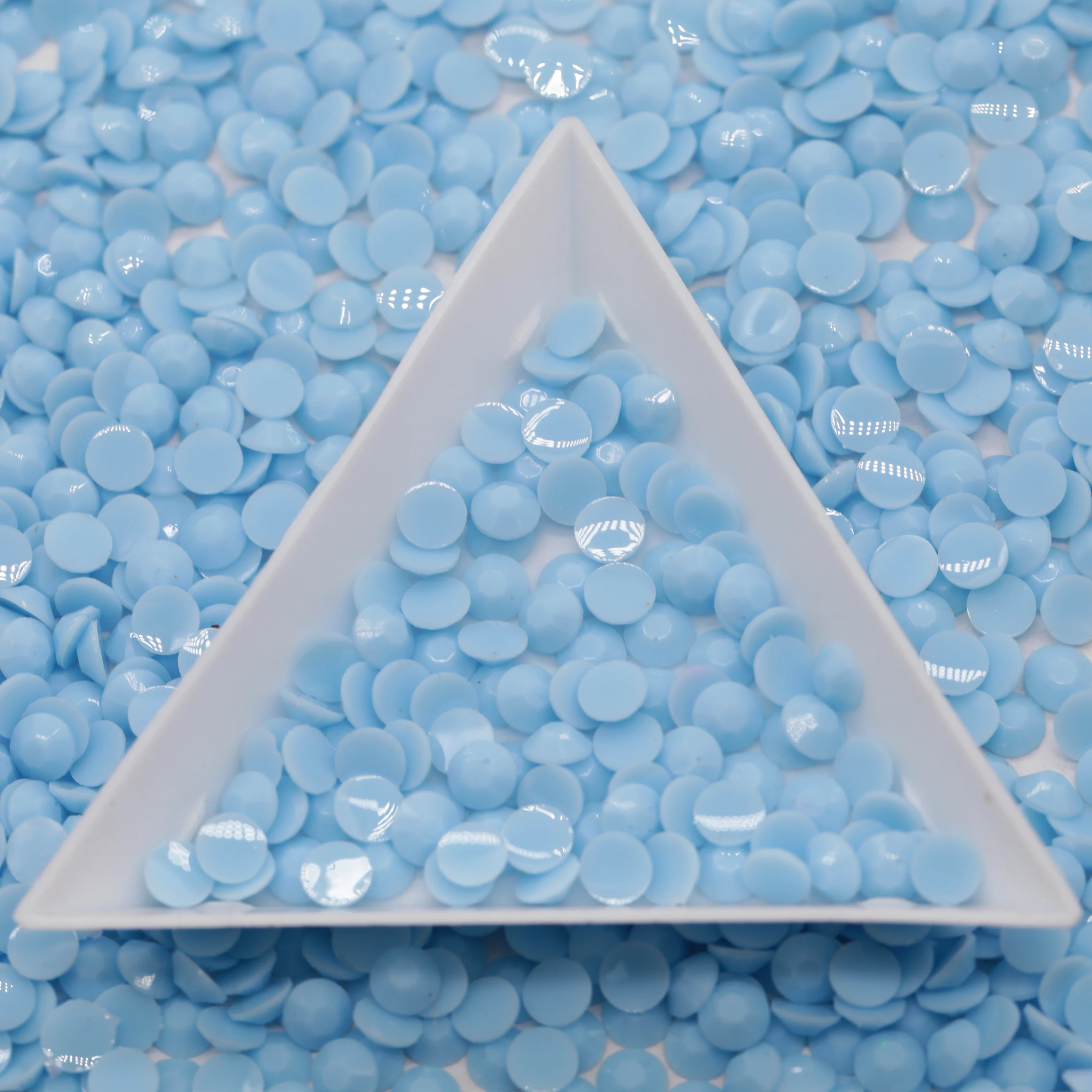 WHATSTONE Bling Bling Macaron Lt.Sapphire Color Flatback Strass Stones StickersJelly Resin Rhinestone