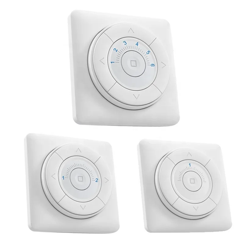 RF 433Mhz Single Channel Wireless Wall Mounted Switch Transmitter Smart Electric Curtain Motor Remote Control