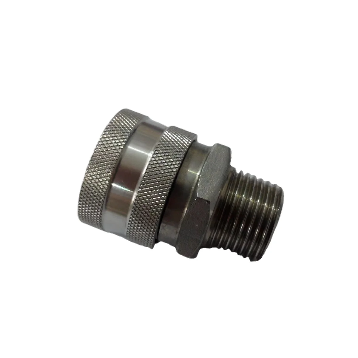 Stainless steel hydraulic quick coupling