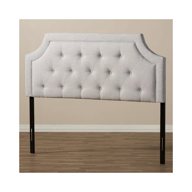 Стандартный размер, серая обивка кровати, оголовье кровати для мебели спальни