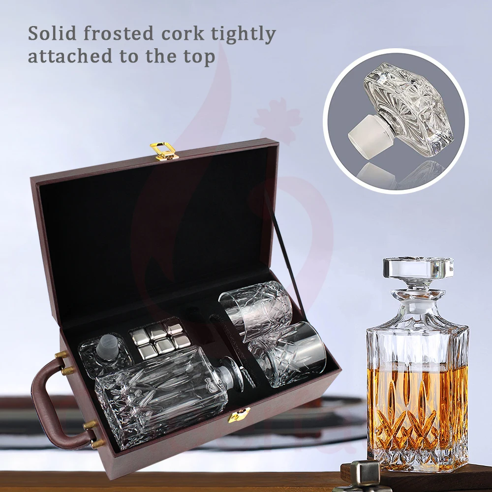 Support Sample Chilling Ice Cube  Brown Box  Gift Set And Whiskey Stones Gift Set And Whiskey Glass Set