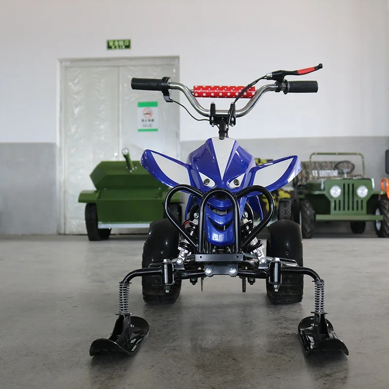 Playground Equipment Children Electric Snow Bike Sledge Snowmobile With Brakes Sledge Skating Scooter