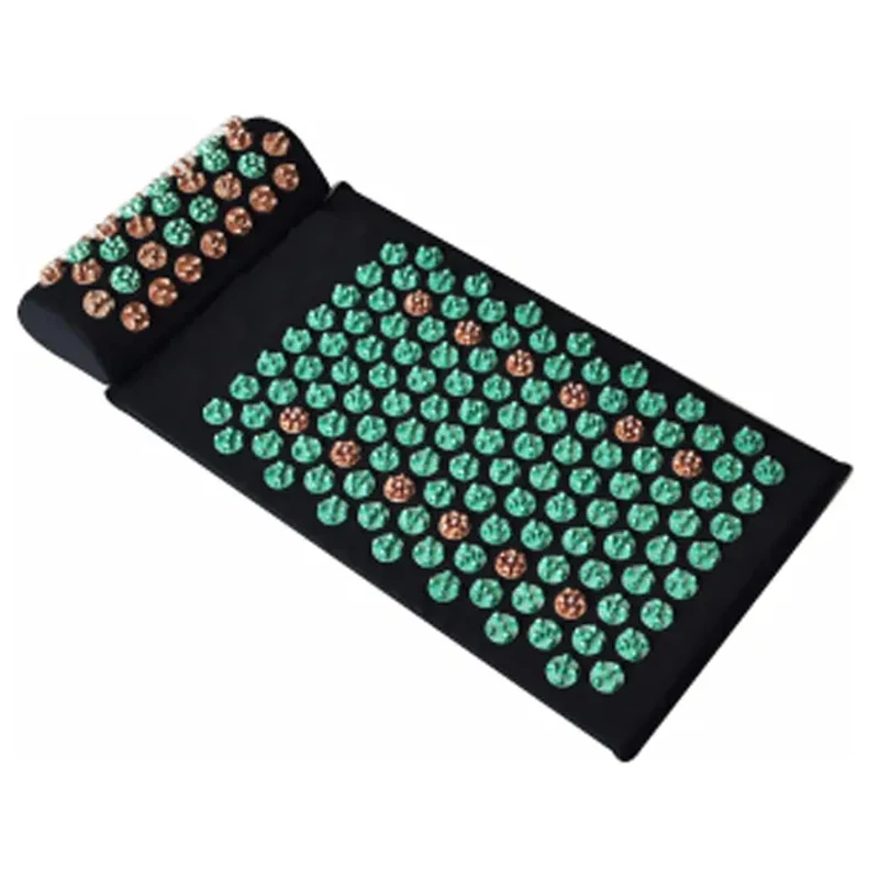 NEH High Density Accupressure foot massage spike mat acupressure mat and pillow set for massage akupunktur matte set
