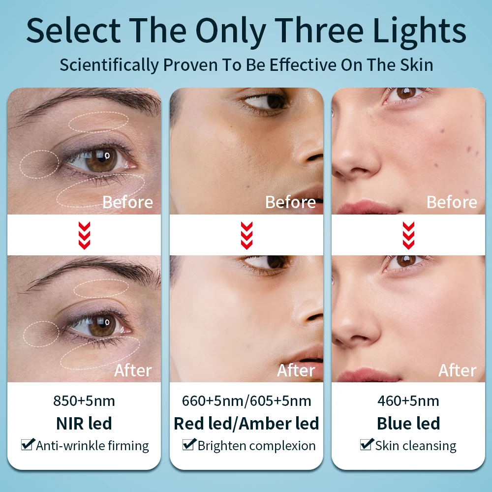 Led Anti Agning Mask Skin Tightening Without Micro Currentbody OMNILUX Flex Led Face Light Therapy Wrinkle Remover