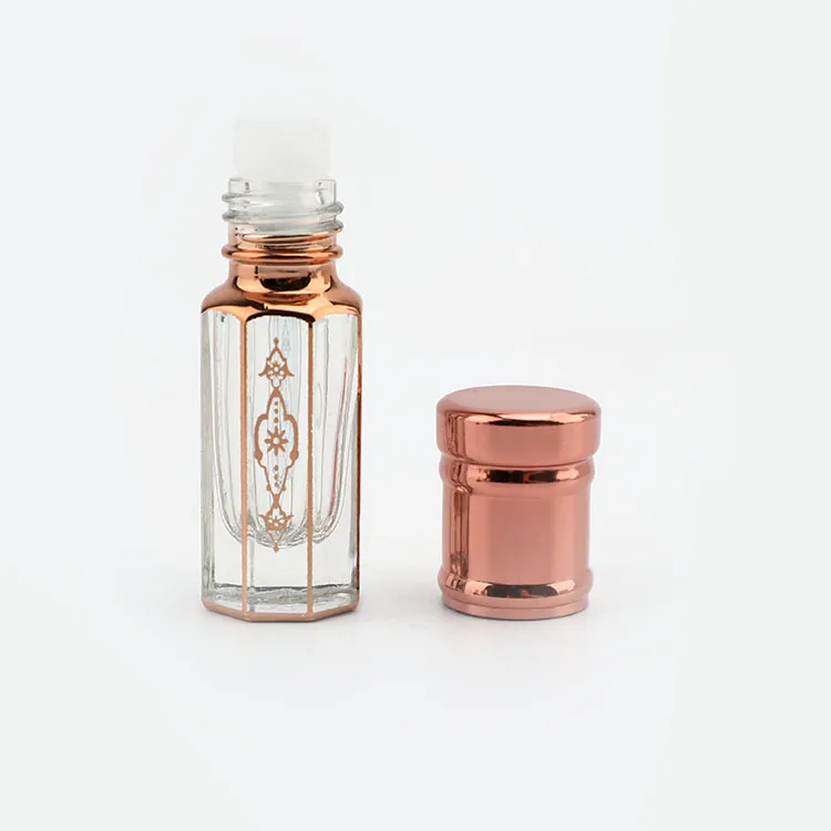 Hot sale luxury attar bottle anoC cap UV engraving attar bottle