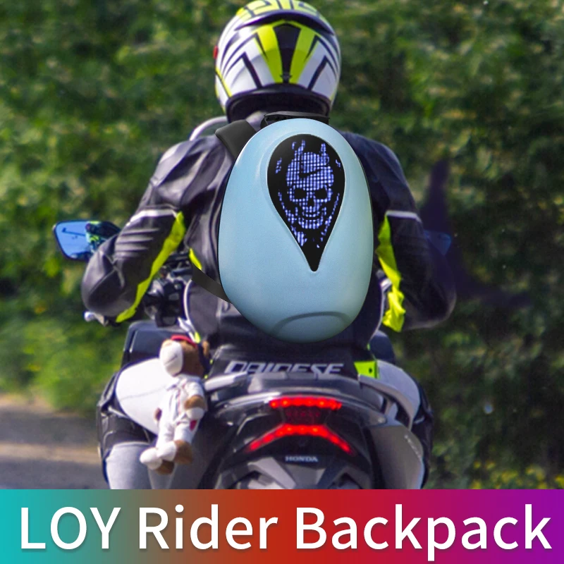 Newest Programmable Mobile App Control Screen Smart Advertising LOY LED Backpack Led Bag Pack With Led Light