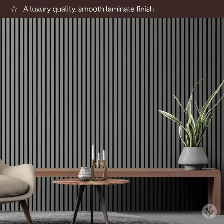 Modern Styled Solid Wood Slats for Acoustic Wall Coverings, Noise-Blocking Decorative Timber Wall Slats Panels