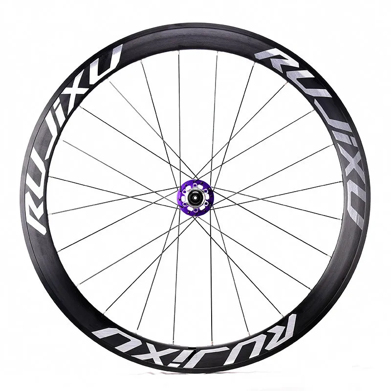 700C RUJIXU 50mm aluminum alloy 5 bearing barrel shaft quickly remove road car disc brake wheel set