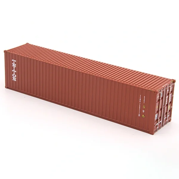 1:50 Scale 24.5cm High Simulation Alloy Triton Container Dry Cargo Container Container Logistics Truck Model Storage Yard Scene