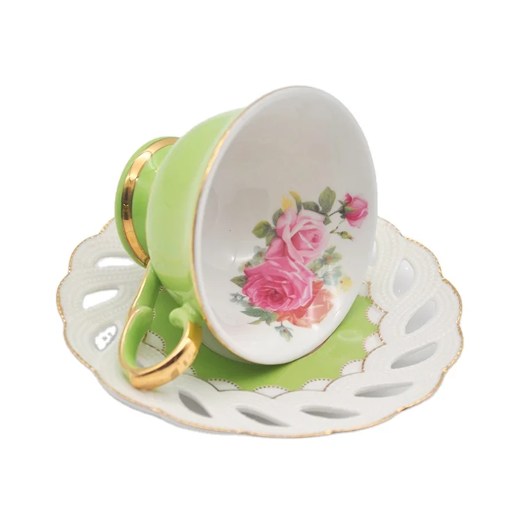 Colorful Coffee Cups And Saucers Sets New Bone China Mug Sets