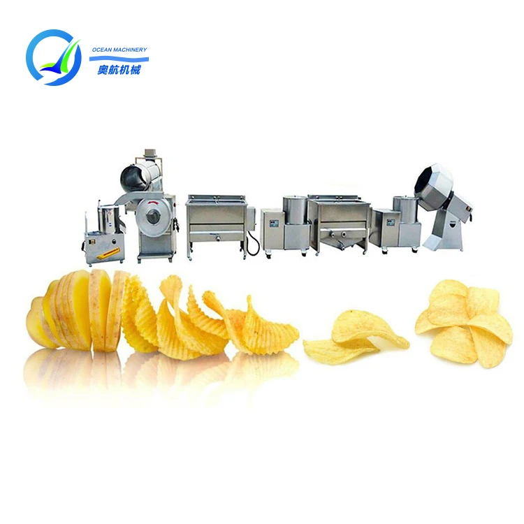 
Automatic potato chips production line potato chip machine price for factory 