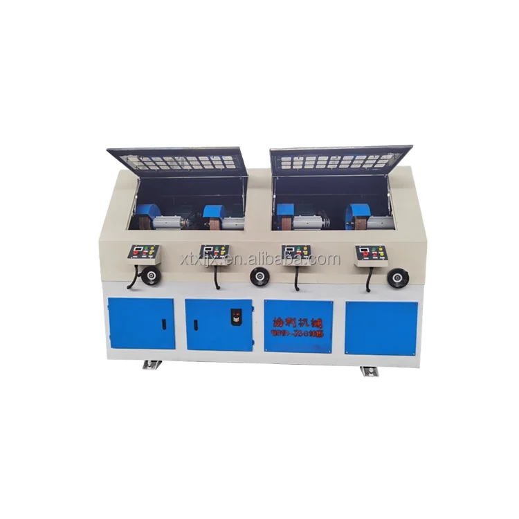 Xieli Machinery High Configuration 4 Heads SS Tube Grinding Abrasive Stainless Steel Round Pipe Polishing Machines