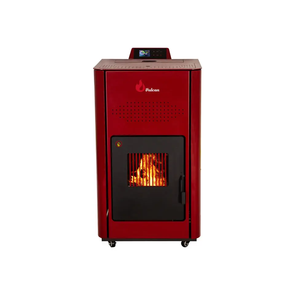 20KW Hydro Heating Pellet Stove Water Circulation Free Standing Real Fire Heater fireplaces and stoves