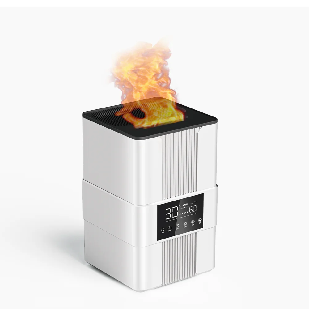 3.5L flame humidifier Digital Control Top Filling H2o Aroma Diffuser Umidificador Cool Mist humidifiers for home