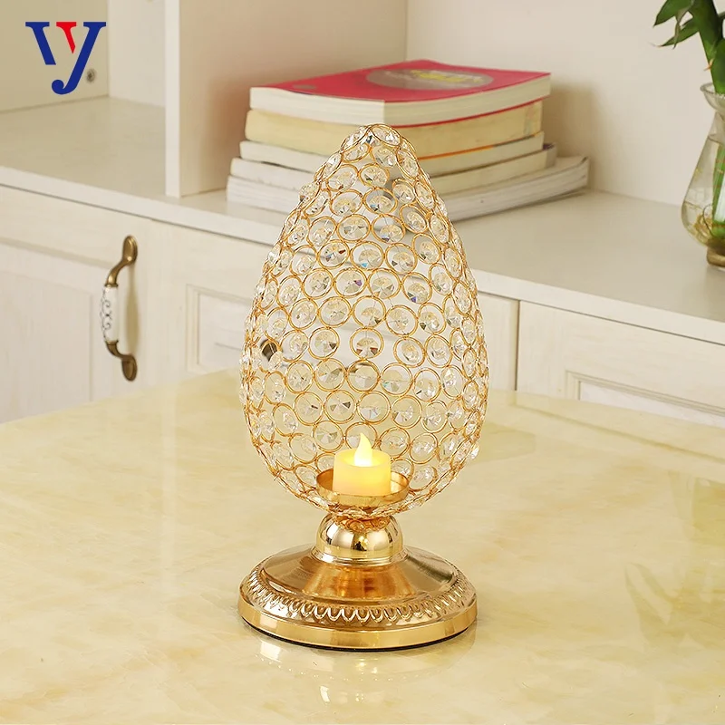 Quality and quantity assured  tall gold wedding centerpieces crystal candle holders